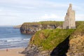 Castle beach and cliffs in Ballybunion Royalty Free Stock Photo