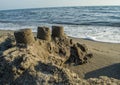 Castle on the beach Royalty Free Stock Photo