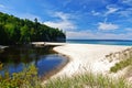 Castle Beach on the Superior Lake, Michigan, USA Royalty Free Stock Photo