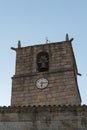 Castle bell tower in Castelo Novo village in Portugal