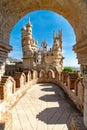 Castle at benalmadena, Spain from a beautiful balcony