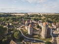 Castle Blandy les tours in France, medieval chateau