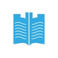 Castle book modern creative logo Royalty Free Stock Photo
