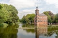 Castle Bouvigne reflected in the moat