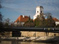 Castle and Bridge in Gyor, Hungary Royalty Free Stock Photo