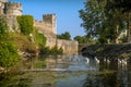 Castle Cahir walls in Tipperary, Ireland. Royalty Free Stock Photo