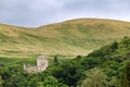 Castle Campbell nestled among forest Royalty Free Stock Photo