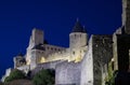 Castle of Carcassonne illuminated