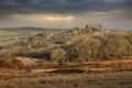 The castle at Carreg Cennen Royalty Free Stock Photo