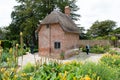 An English cottage in the middle of the Newt gardens, Somerset Royalty Free Stock Photo