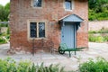 An English cottage in the middle of the Newt gardens, Somerset Royalty Free Stock Photo