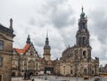 The castle and the cathedral (Hofkirche) of Dresden, Saxony, Germany