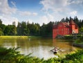Castle Cervena Lhota, Czech republic Royalty Free Stock Photo