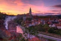 Castle Cesky Krumlov - sunset