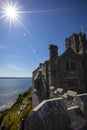 Castle and Chapel at St. Michaels Mount in Cornwall, UK Royalty Free Stock Photo
