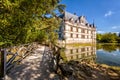 Castle chateau de Azay-le-Rideau, France Royalty Free Stock Photo