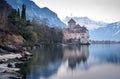 Castle chillon and lake geneva