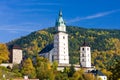 castle and church of St. Catherine, Kremnice, Slovakia Royalty Free Stock Photo