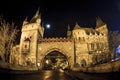 Castle in the City Park of Budapest by the night lights- Budapest Royalty Free Stock Photo