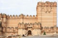 Entrance of the ancient Coca castle near the village Coca, Spain Royalty Free Stock Photo