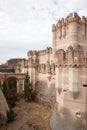Moat of Castillo de Coca, ancient castle in Coca, Spain Royalty Free Stock Photo