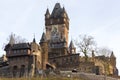 Castle cochem on the moselle river germany Royalty Free Stock Photo