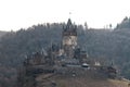 Castle cochem on the moselle river germany Royalty Free Stock Photo