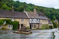 Castle Combe street. Unique old English village Royalty Free Stock Photo