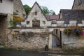 Castle Combe street. Unique old English village Royalty Free Stock Photo