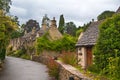 Castle Combe street. Unique old English village Royalty Free Stock Photo