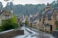 Castle Combe, UK. Quaint village with well preserved masonry houses dated back to 14 century Royalty Free Stock Photo