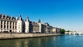 Castle Conciergerie and bridge, Paris