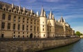 Castle Conciergerie, a former royal palace and prison in Paris, France. Royalty Free Stock Photo