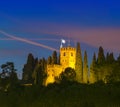 Castle of Conegliano at night, Italy Royalty Free Stock Photo