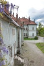 Castle counts Schonborn in the Carpathian Mountains. Ukraine.