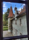 Castle counts Schonborn in the Carpathian Mountains. Ukraine.