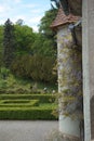 Castle counts Schonborn in the Carpathian Mountains. Ukraine.