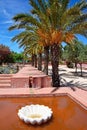 Castle courtyard gardens, Silves, Portugal.