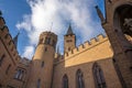 Castle Courtyard with Watchtower and Bishops Tower at Hohenzollern Castle - Germany