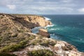 Castle Cove and Island Rock formation in Kalbarri National Park in Australia Royalty Free Stock Photo