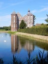 Dutch Castle Croy, Mansion with moat, Aarle-Rixtel, Laarbeek, Netherland Royalty Free Stock Photo