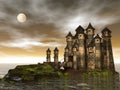 Castle - 3D render Royalty Free Stock Photo