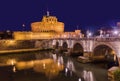 Castle de Sant Angelo in Rome Italy Royalty Free Stock Photo