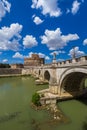 Castle de Sant Angelo in Rome Italy Royalty Free Stock Photo