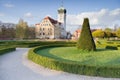Castle Delitzsch - idyllic gem Royalty Free Stock Photo