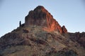 Castle Dome Peak At Sunset