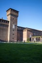 castle of the dukes of sforza in milan city, lombardy, italy Royalty Free Stock Photo