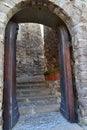 Castle entrance - Castelsardo, Sardinia, Italy Royalty Free Stock Photo