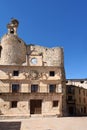 Castle Fernan Gonzalez, main square, Sepulveda, Segovia province Royalty Free Stock Photo