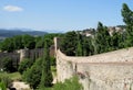 Castle fortificated wall Royalty Free Stock Photo